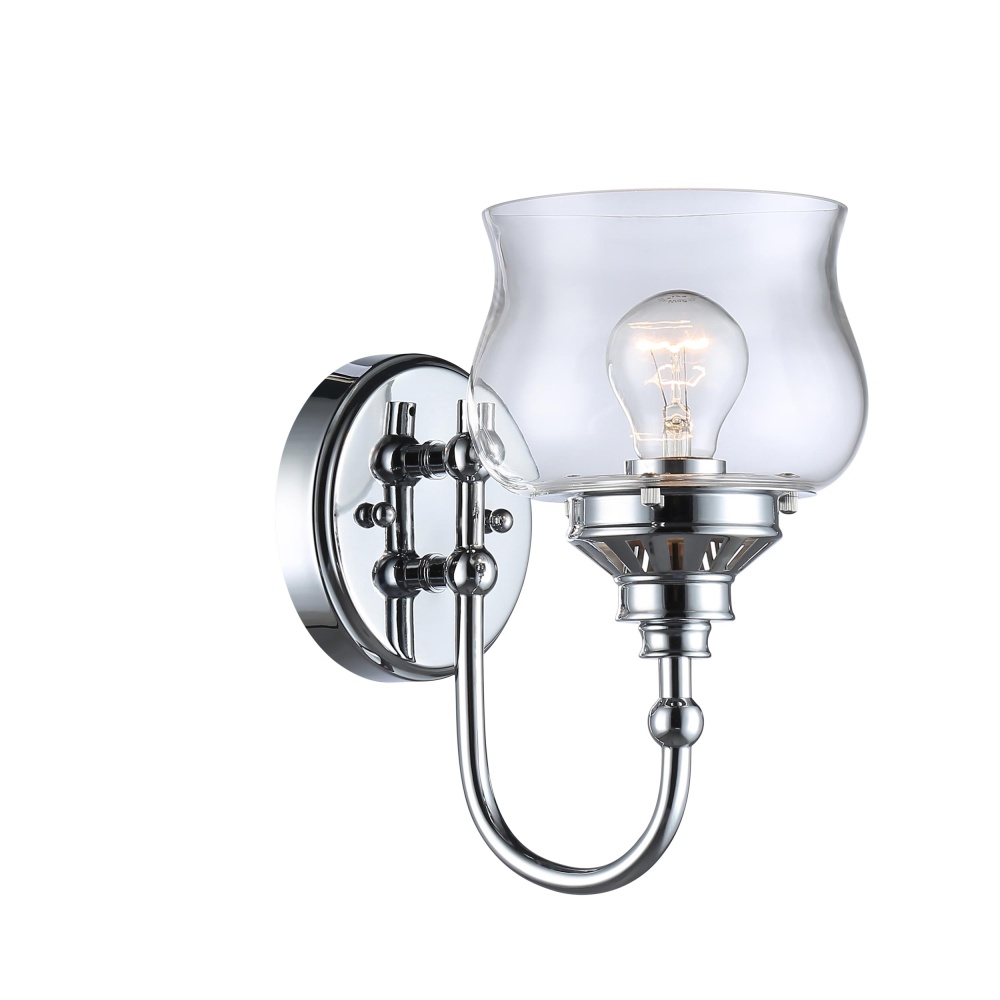 Wry Lighting Daphne 1-light Wall Sconce in Chrome